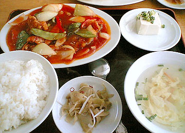 酢豚定食